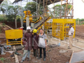 block making machine installation site