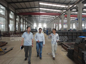 customer visited QT10-15 Block Making Machine