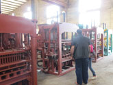 customer visited hollow block machine