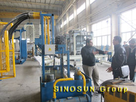 customer visited block making machine