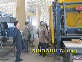 customer visited block making machine