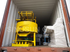 automatic block making machine loaded into container