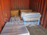 QTF3-20 block making machine loaded into container