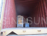 QTF3-20 block making machine loaded into container